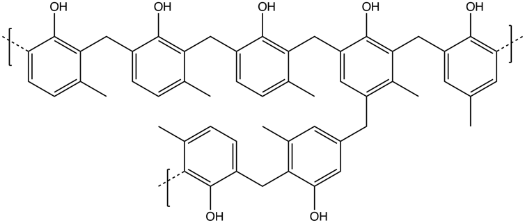 A molecule made up of atoms arranged in linked hexagons.