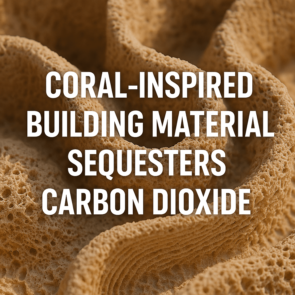Coral-Inspired Building Material Sequesters Carbon Dioxide