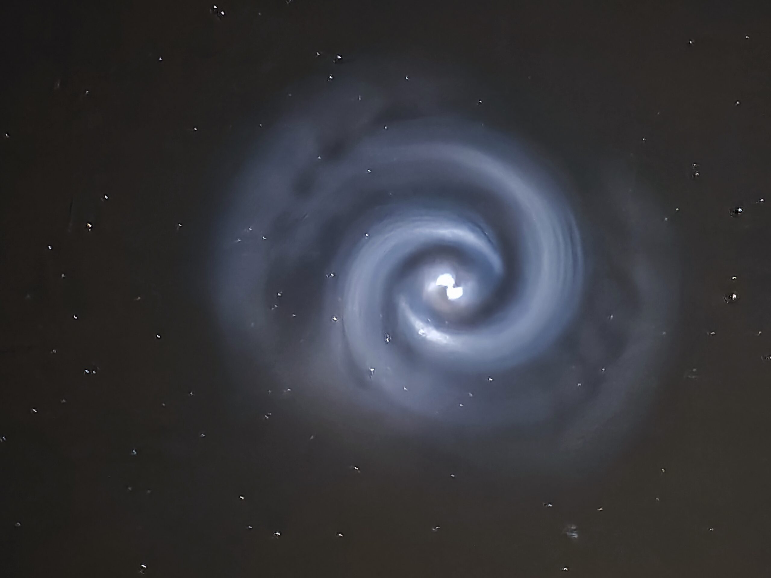 Mysterious blue spiral spotted over European skies