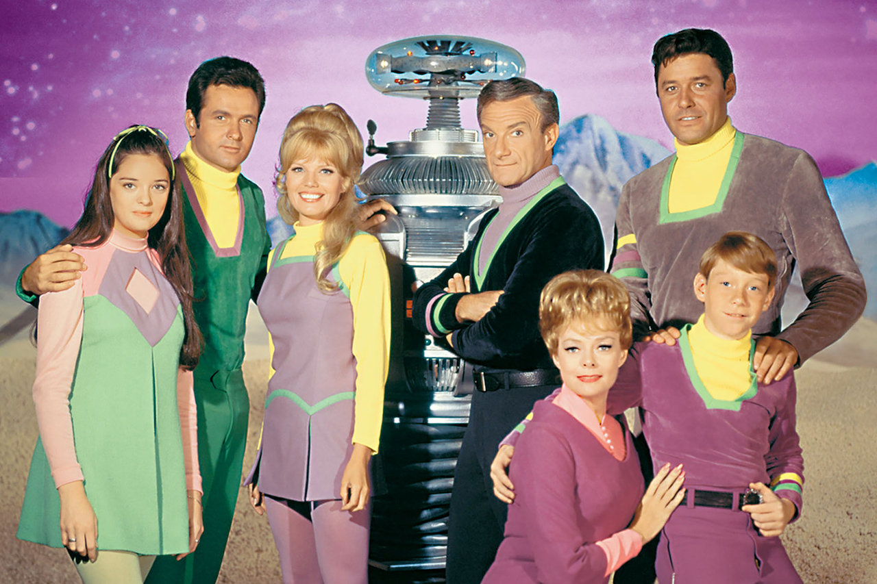 a colorfully-clothed family of Universe adventurers