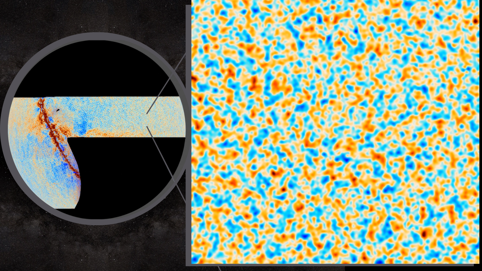 a Ground of fuzzy blue, orange and yellow squiggles